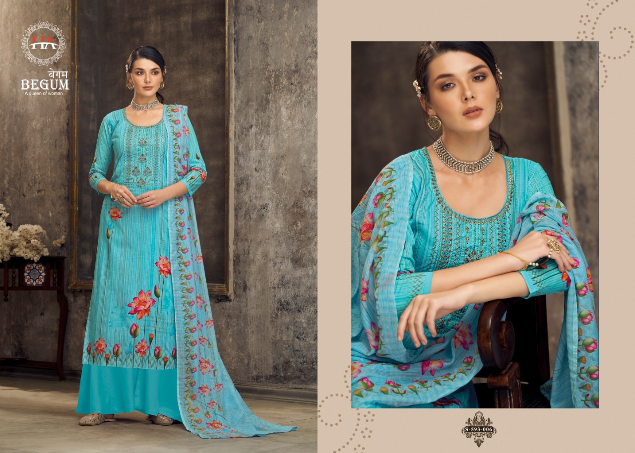 Harshit Begum Designer Cotton Digital Printed Salwar Suits Catlaog