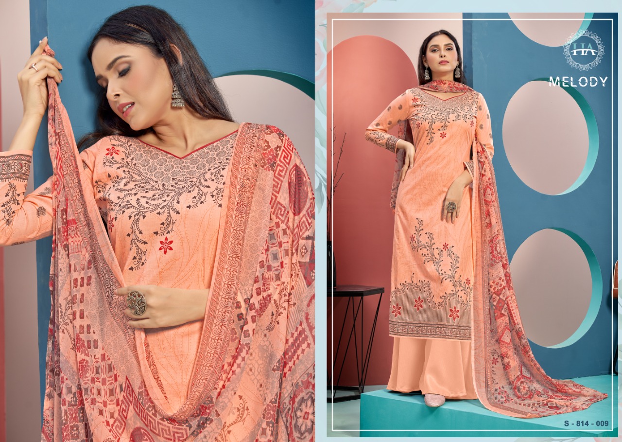 Harshit Melody Designer Cotton Dress Material Catalog