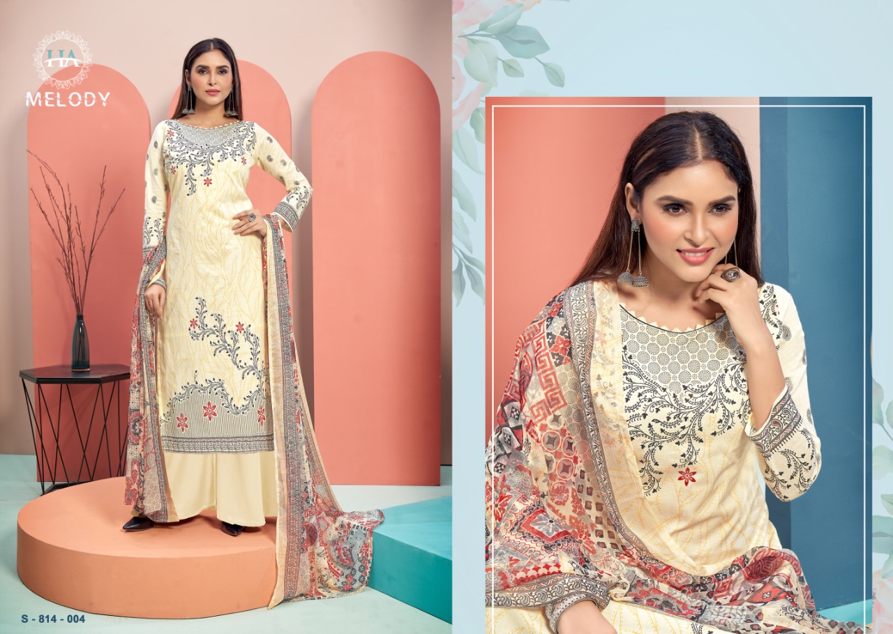 Harshit Melody Designer Cotton Dress Material Catalog