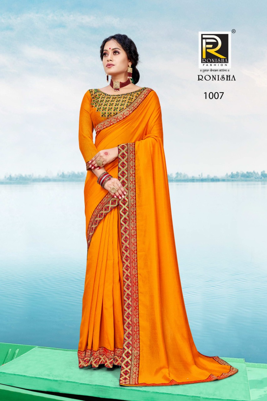 Ranjna Aashna Fancy Border Work Blouse Beautiful Saree Collection