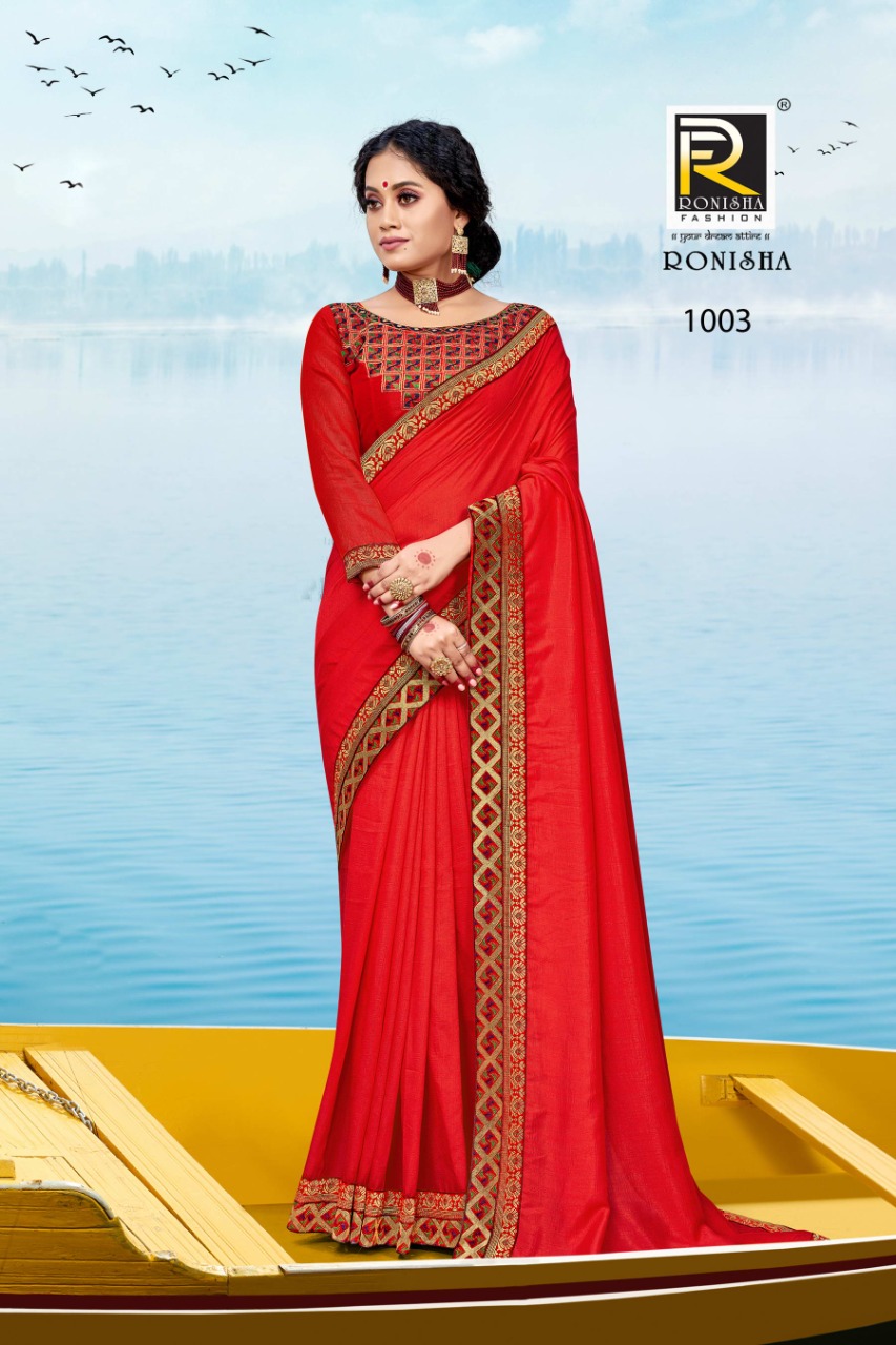 Ranjna Aashna Fancy Border Work Blouse Beautiful Saree Collection