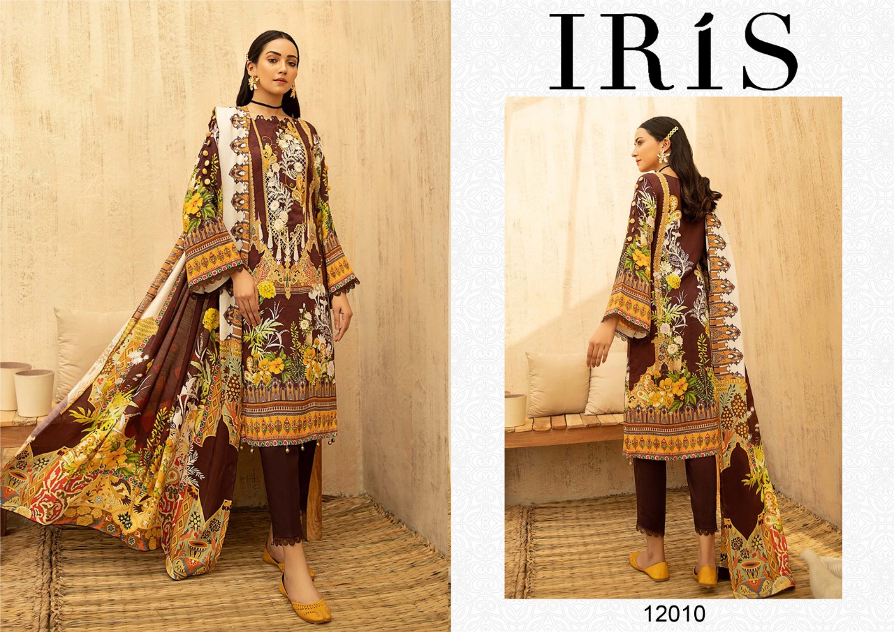 Iris Vol  12 Cotton Karachi Dress Materials  Catalog