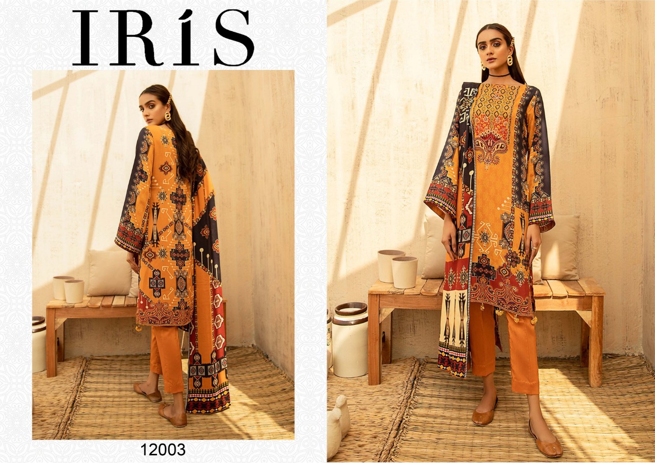 Iris Vol  12 Cotton Karachi Dress Materials  Catalog