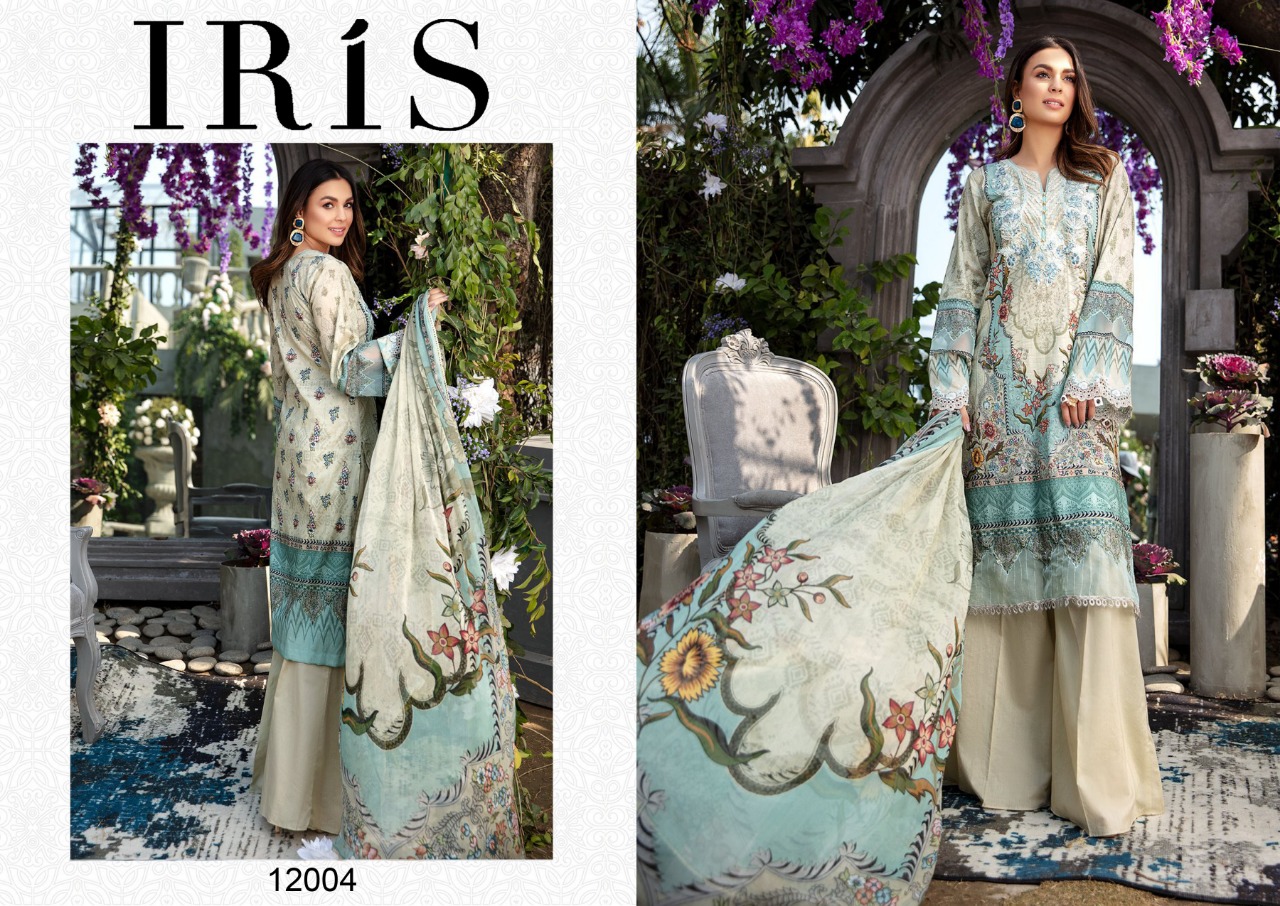 Iris Vol  12 Cotton Karachi Dress Materials  Catalog