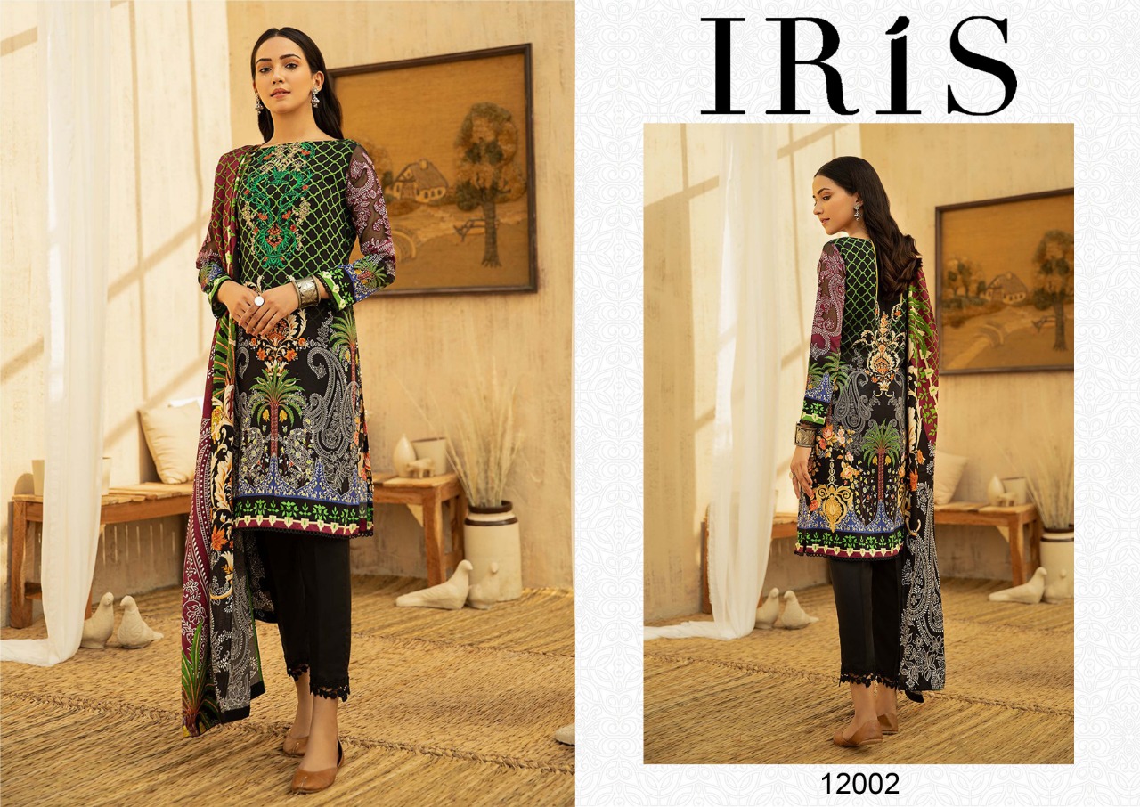 Iris Vol  12 Cotton Karachi Dress Materials  Catalog
