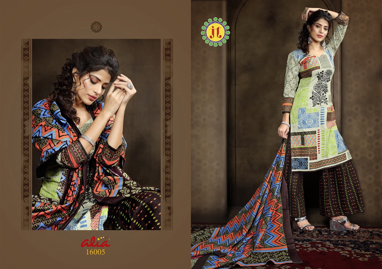 Jt Alia Vol 16 Regular Wear Bandhani Printed Cotton  Catlaog