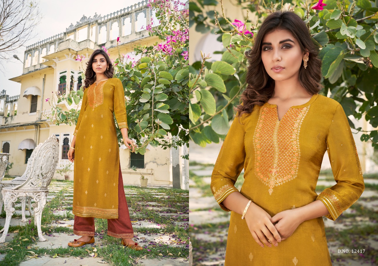 Kalaroop Armani Designer Ethnic Wear Kurti With Bottom Set Catalog