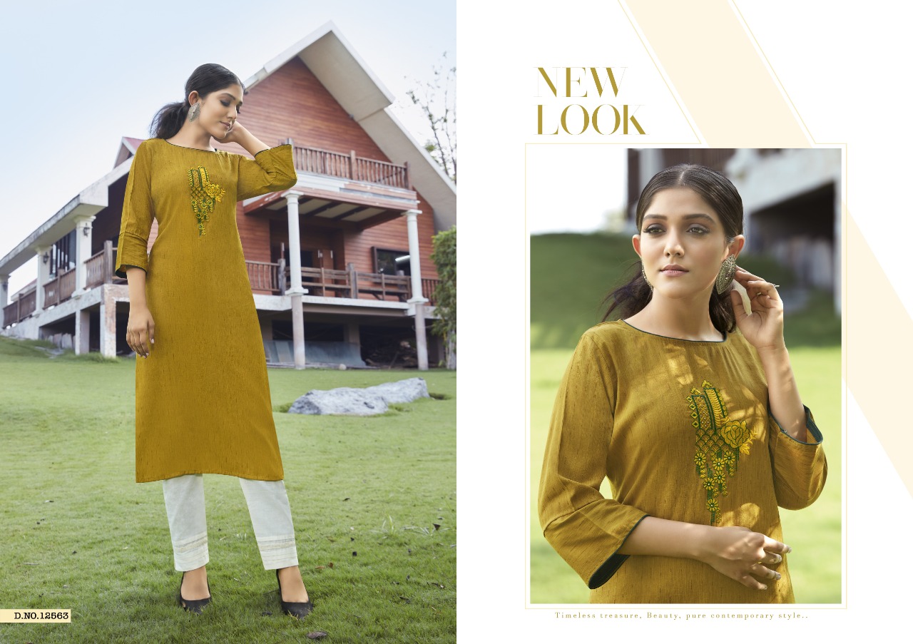 Kalaroop Broccoli Designer Rayon Kurti Wholesale Rate