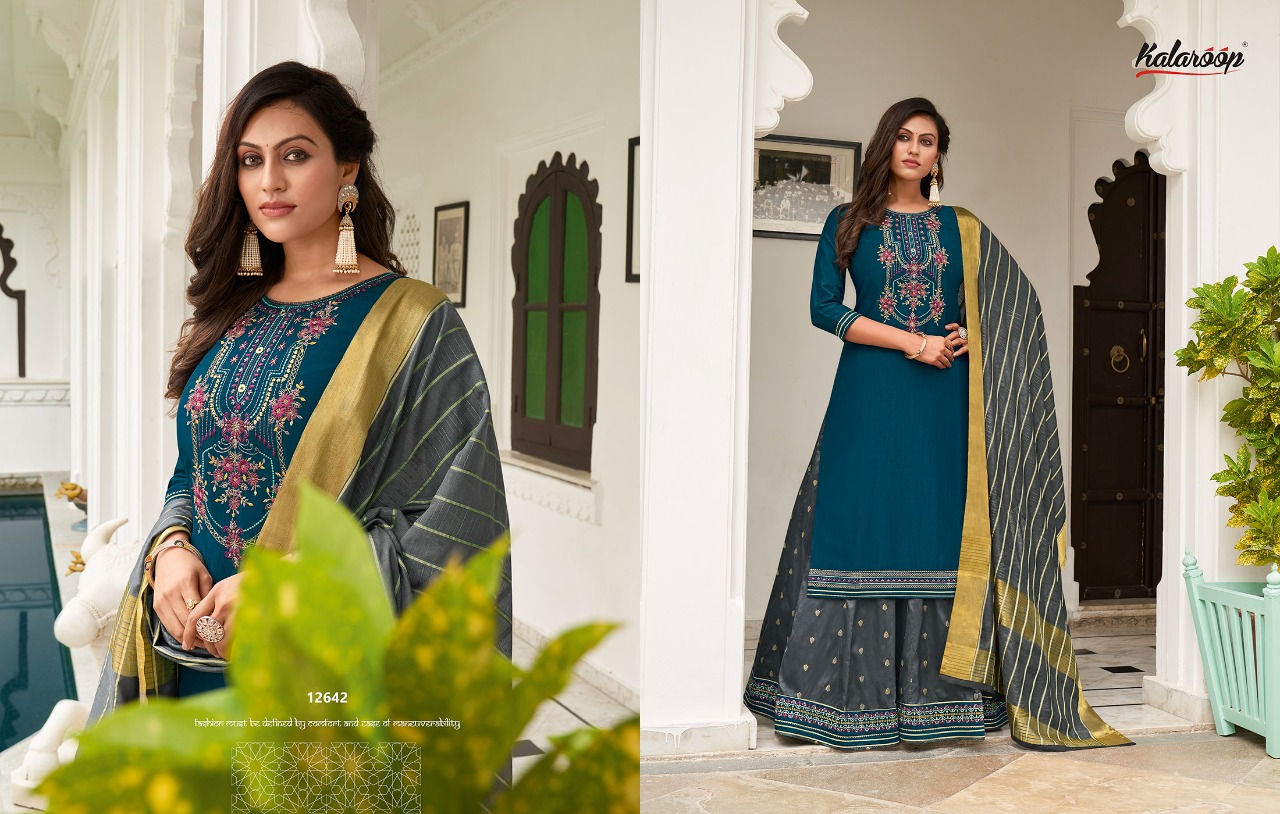 Kalaroop Carnival Vol  2 Silk Designer Ethnic Wear Salwar Suits Catalog