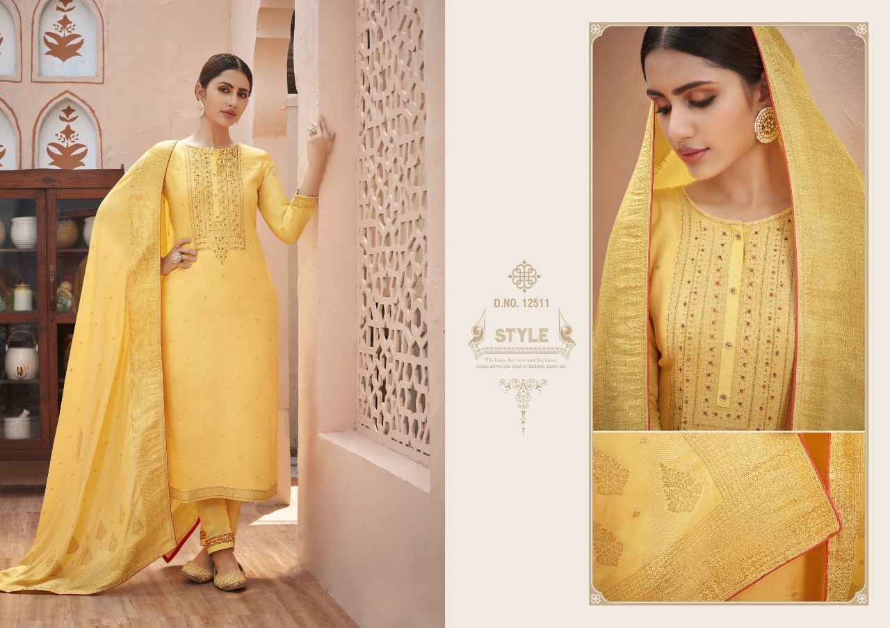 Kalaroop Tani Designer Ethnic Wear Jacquard Ready-made Salwar Suits Catalog