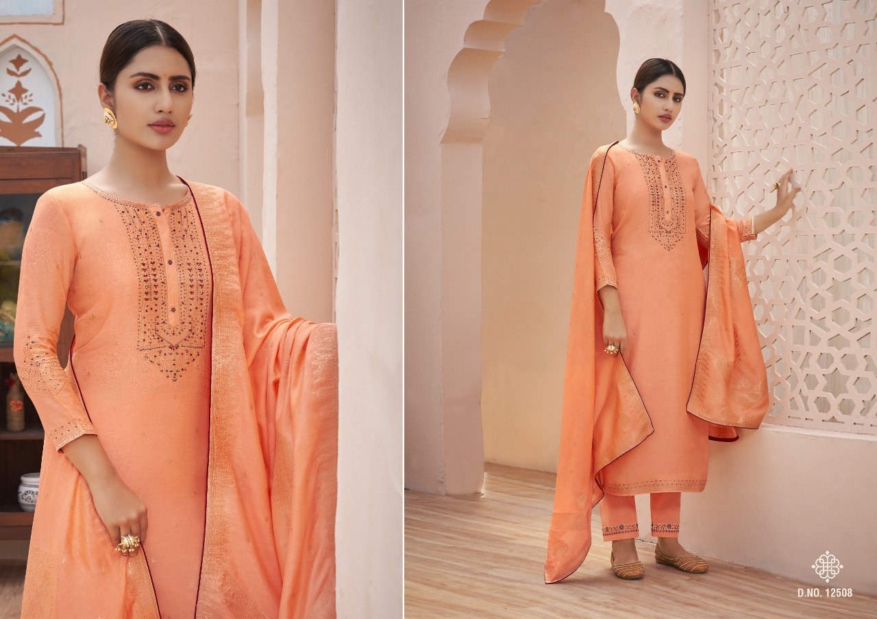 Kalaroop Tani Designer Ethnic Wear Jacquard Ready-made Salwar Suits Catalog