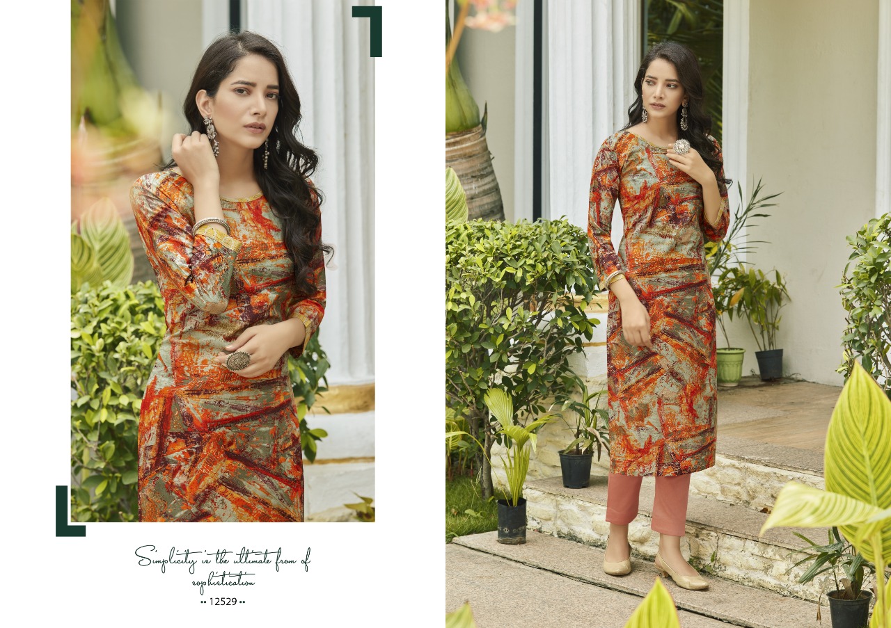 Kalaroop Seltos Cotton Fancy Printed Kurti Catalog
