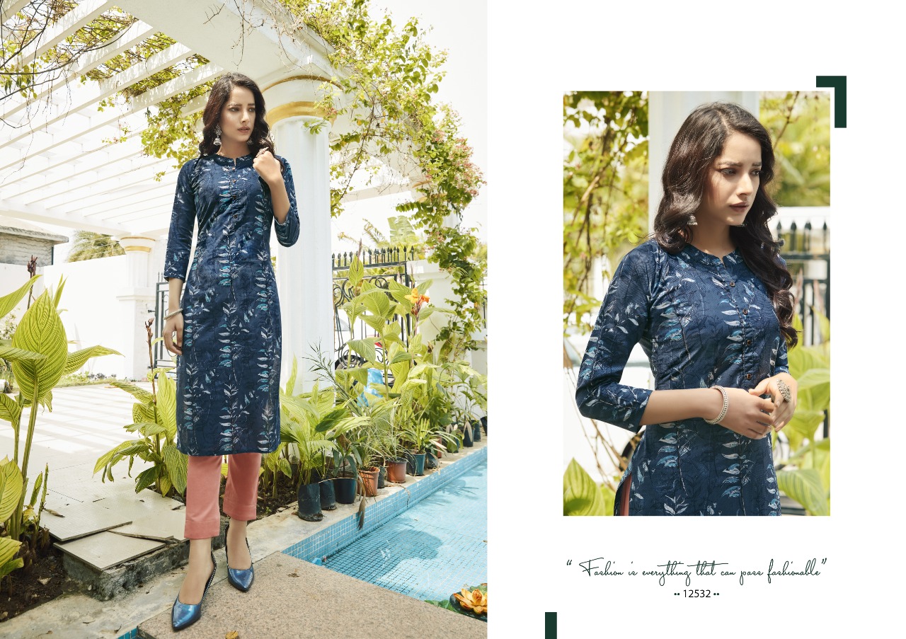 Kalaroop Seltos Cotton Fancy Printed Kurti Catalog