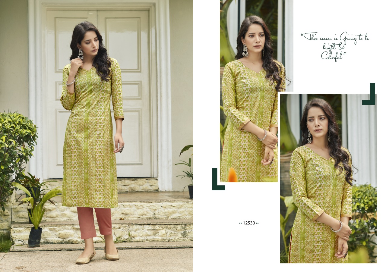 Kalaroop Seltos Cotton Fancy Printed Kurti Catalog