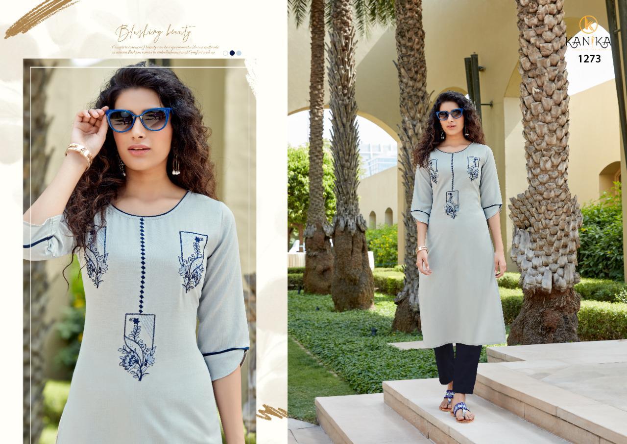 Kanika Aditi Vol 9 Designer Silk Embroidery Kurti Catalog