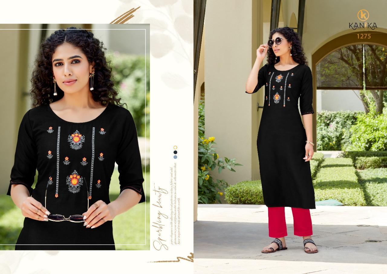 Kanika Aditi Vol 9 Designer Silk Embroidery Kurti Catalog