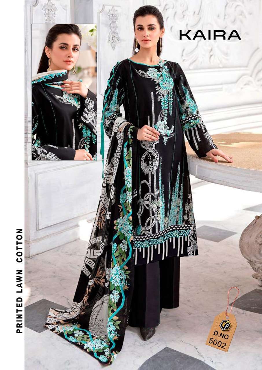 Keval Fab Kaira Vol 5 Luxury Lawn Cotton  Buy  Karachi Cotton Dress Material Wholesale