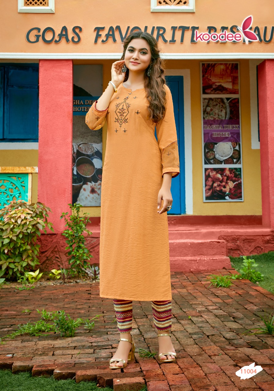 Koodee Kashvi Vol 1 Ethnic Fancy Kurti With Bottom Catalog