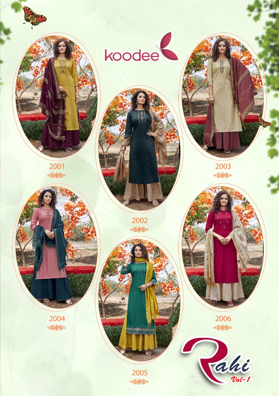 Koodee Rahi Vol  1 Fancy Partywear Ready-made Salwar  Suits Catalog