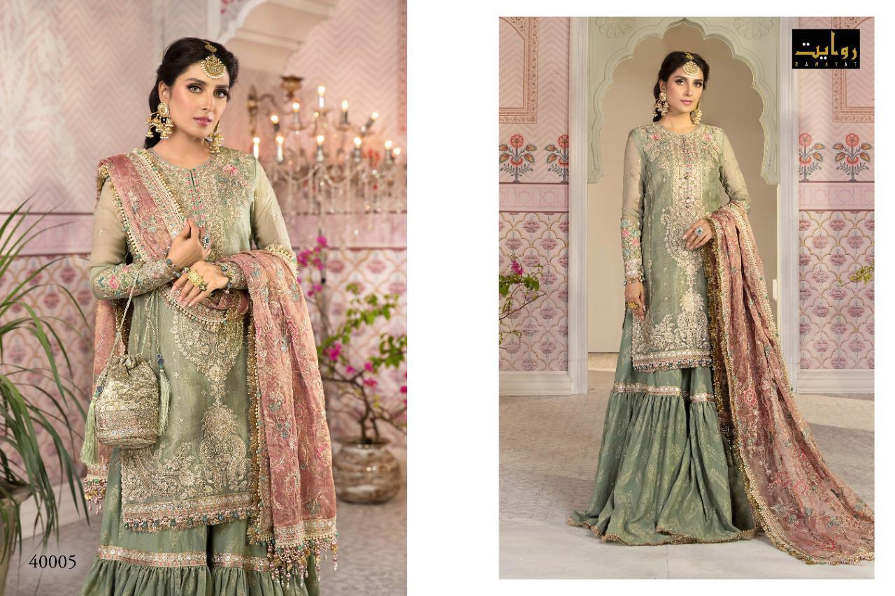 Rawayat Mbroidered Designer Georgette Embroidery Pakistani Salwar Sutis  Catalog
