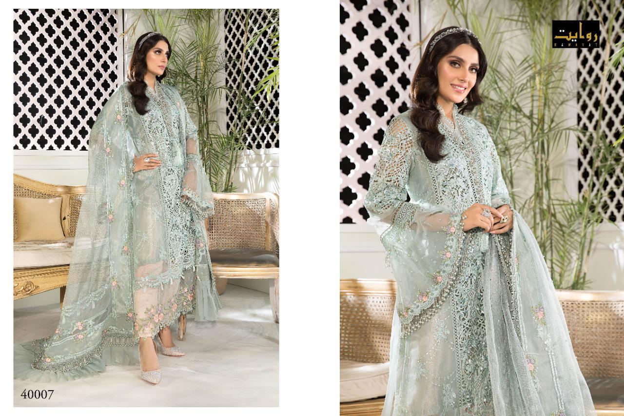 Rawayat Mbroidered Designer Georgette Embroidery Pakistani Salwar Sutis  Catalog