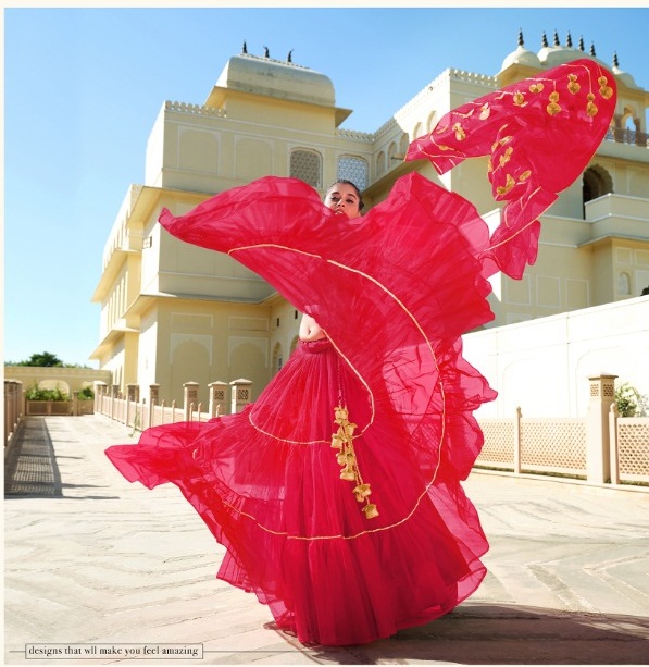 Fc Red 1001  Lehenga Party Wear Buy Trendy Red Lehenga Choli Online In India