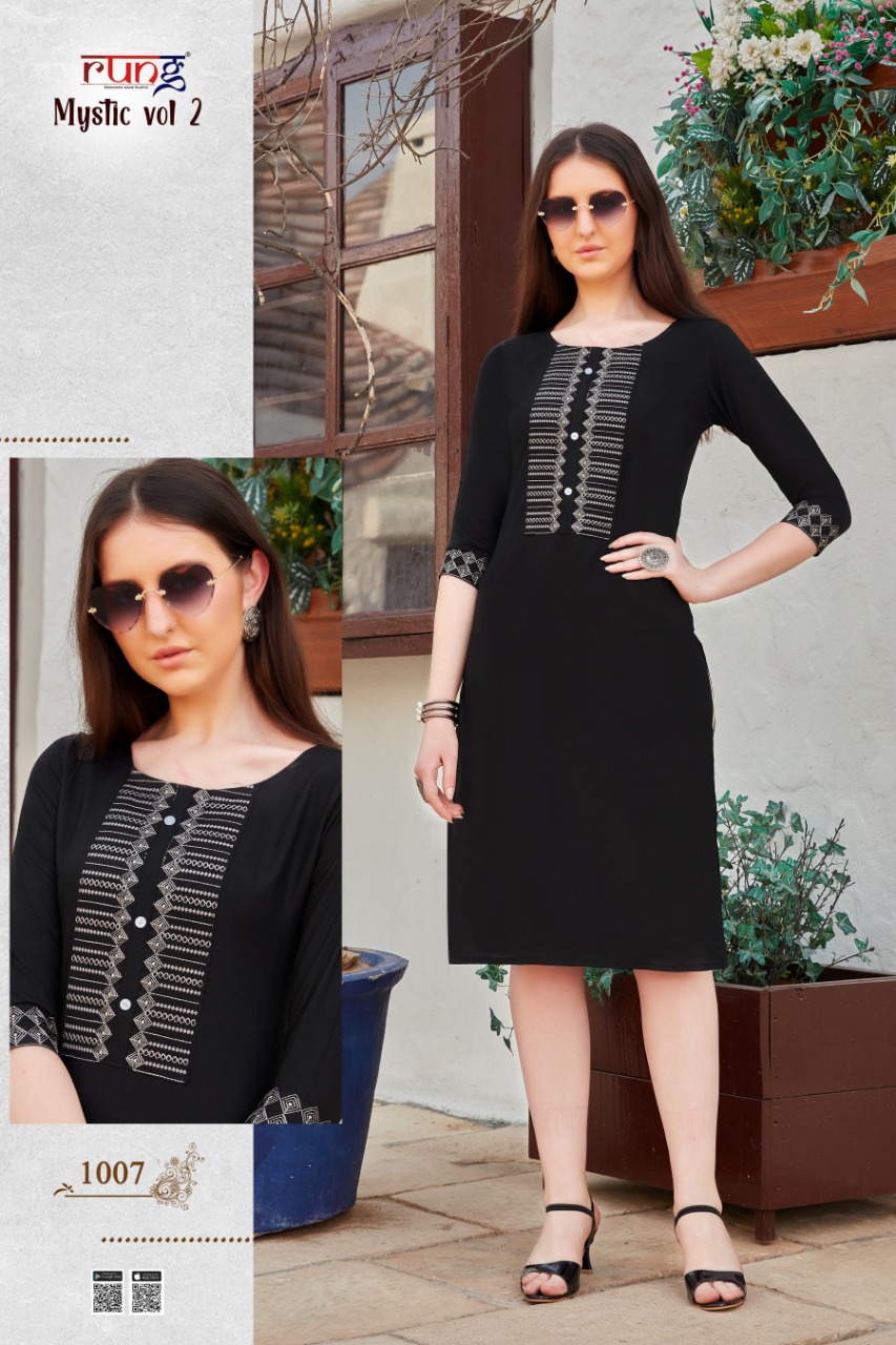 Rung  Mystic Vol 2 Casual Wear Printed Kurti Collection