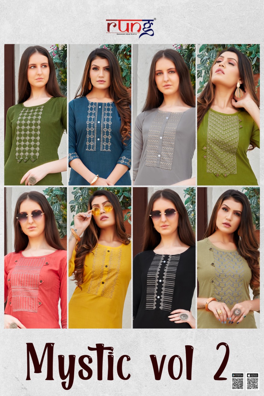 Rung  Mystic Vol 2 Casual Wear Printed Kurti Collection