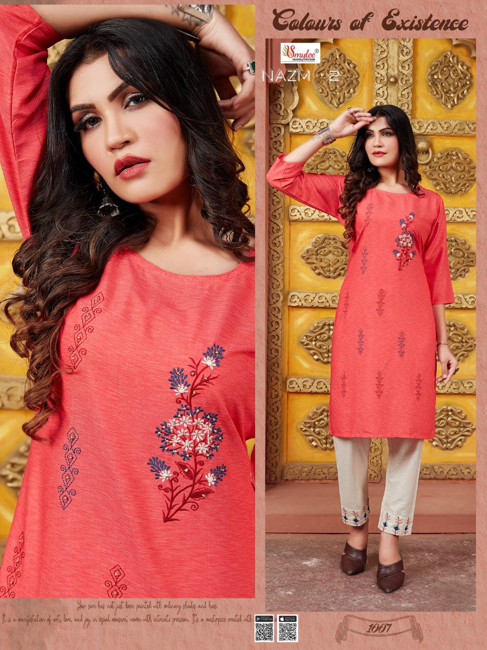 Rung Nazm Vol  2 Designer Kurti With Bottom Catalogue