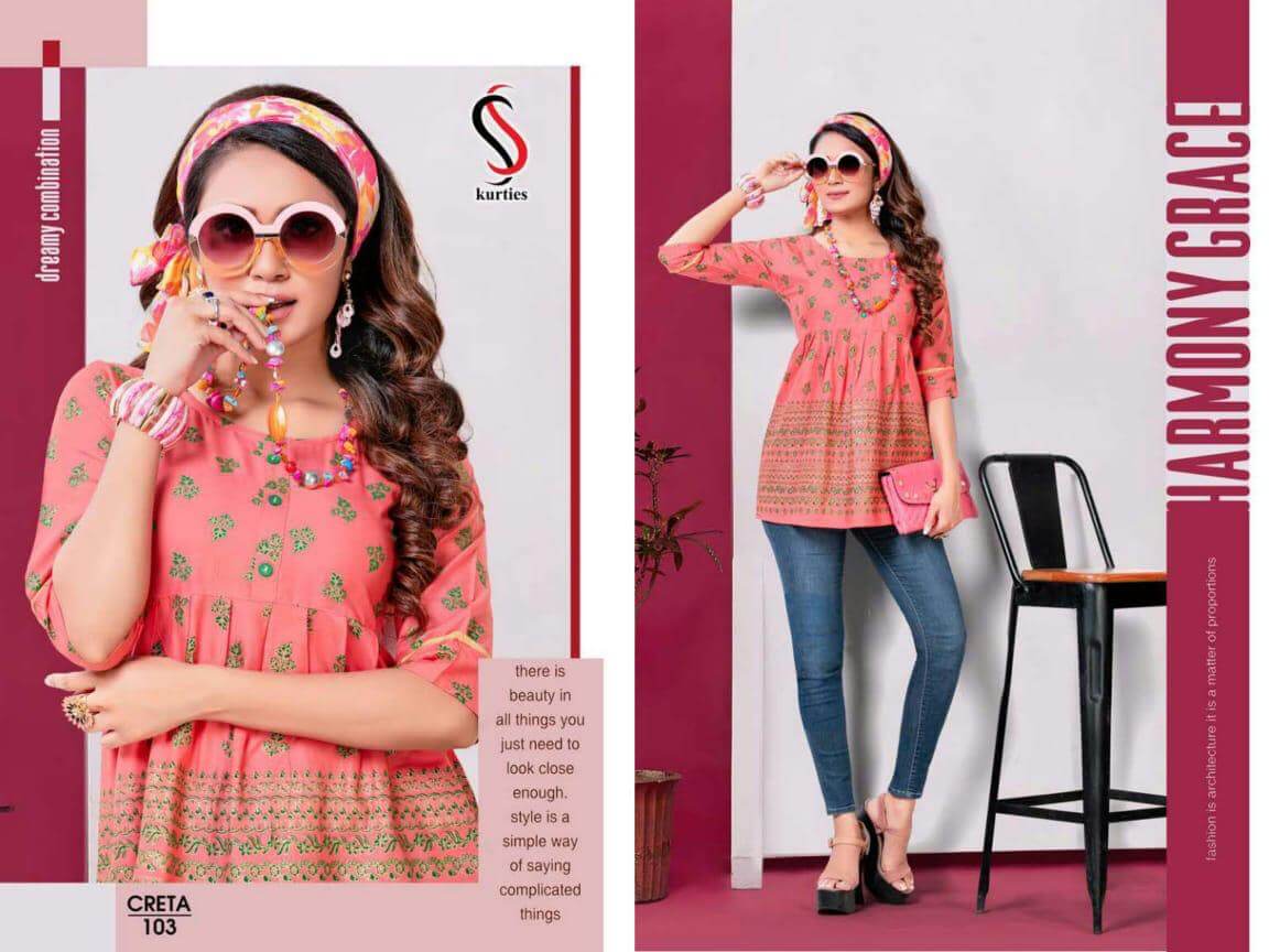 Ss Creta Rayon Fancy Western Top Catalog