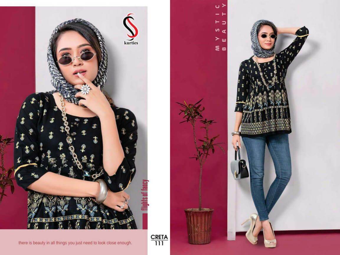 Ss Creta Rayon Fancy Western Top Catalog