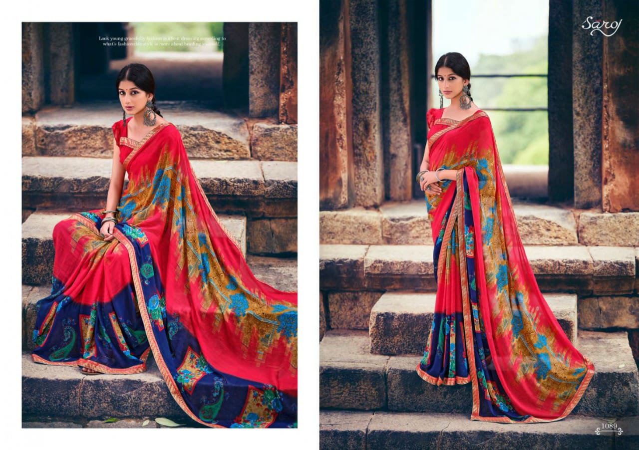 Saroj Gorgeous Vol 3 Casual Wear Printed Sarees Collection