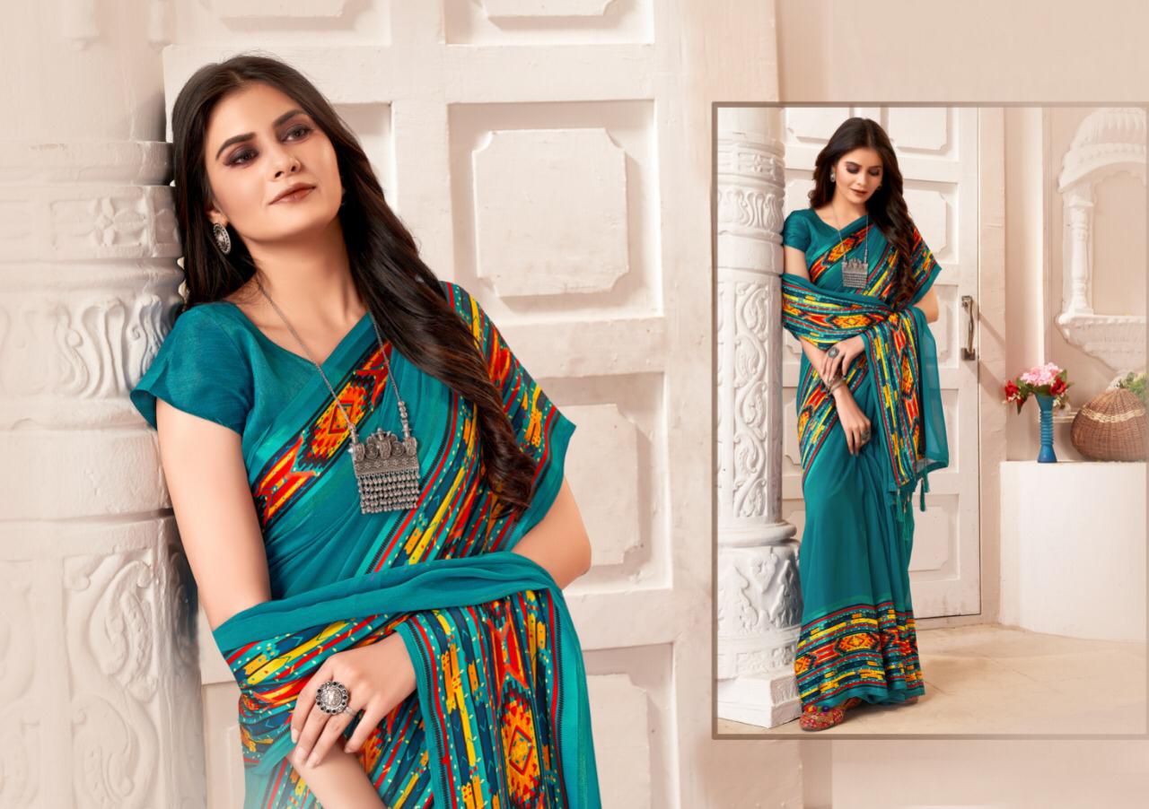 Saroj Suhani Soft Georgette Festive Wear Saree Catalog
