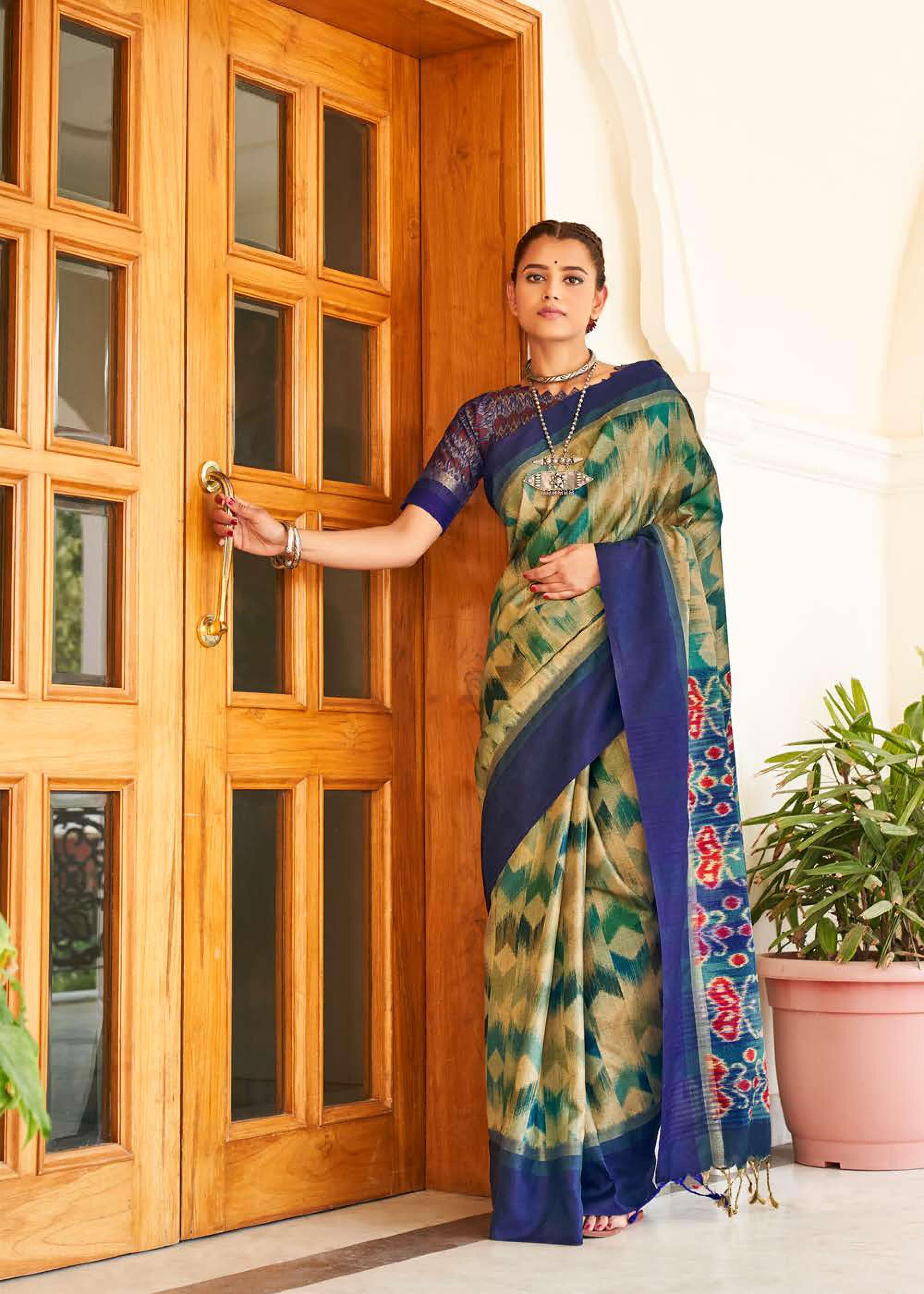 Shangrila Real Pochampally Silk Designer Silk Weaving Saree  Catalog