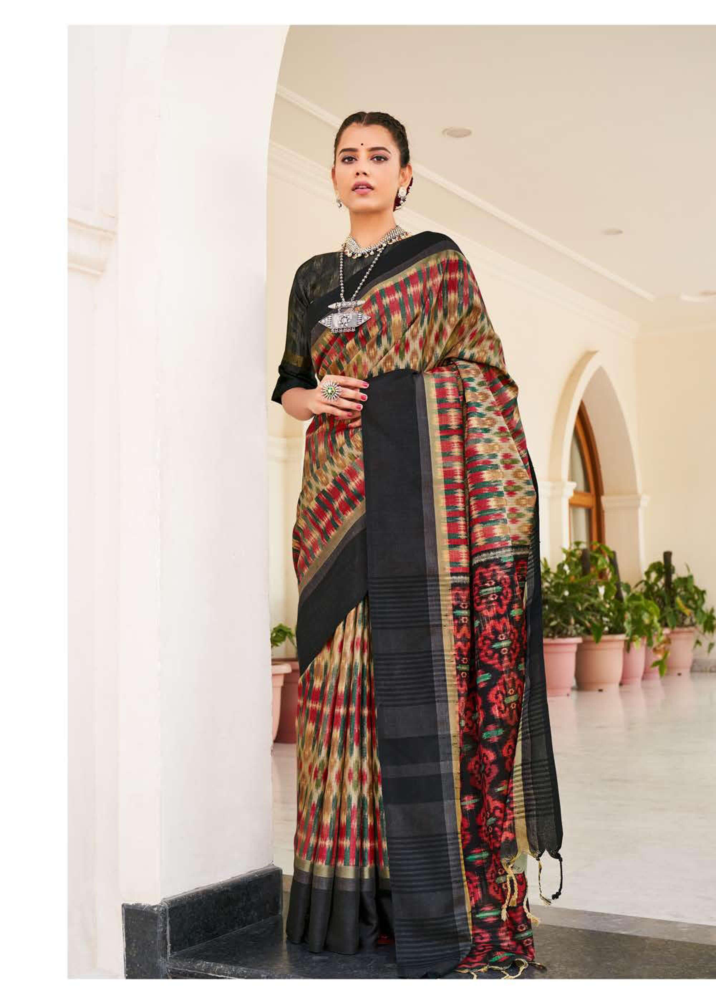 Shangrila Real Pochampally Silk Designer Silk Weaving Saree  Catalog