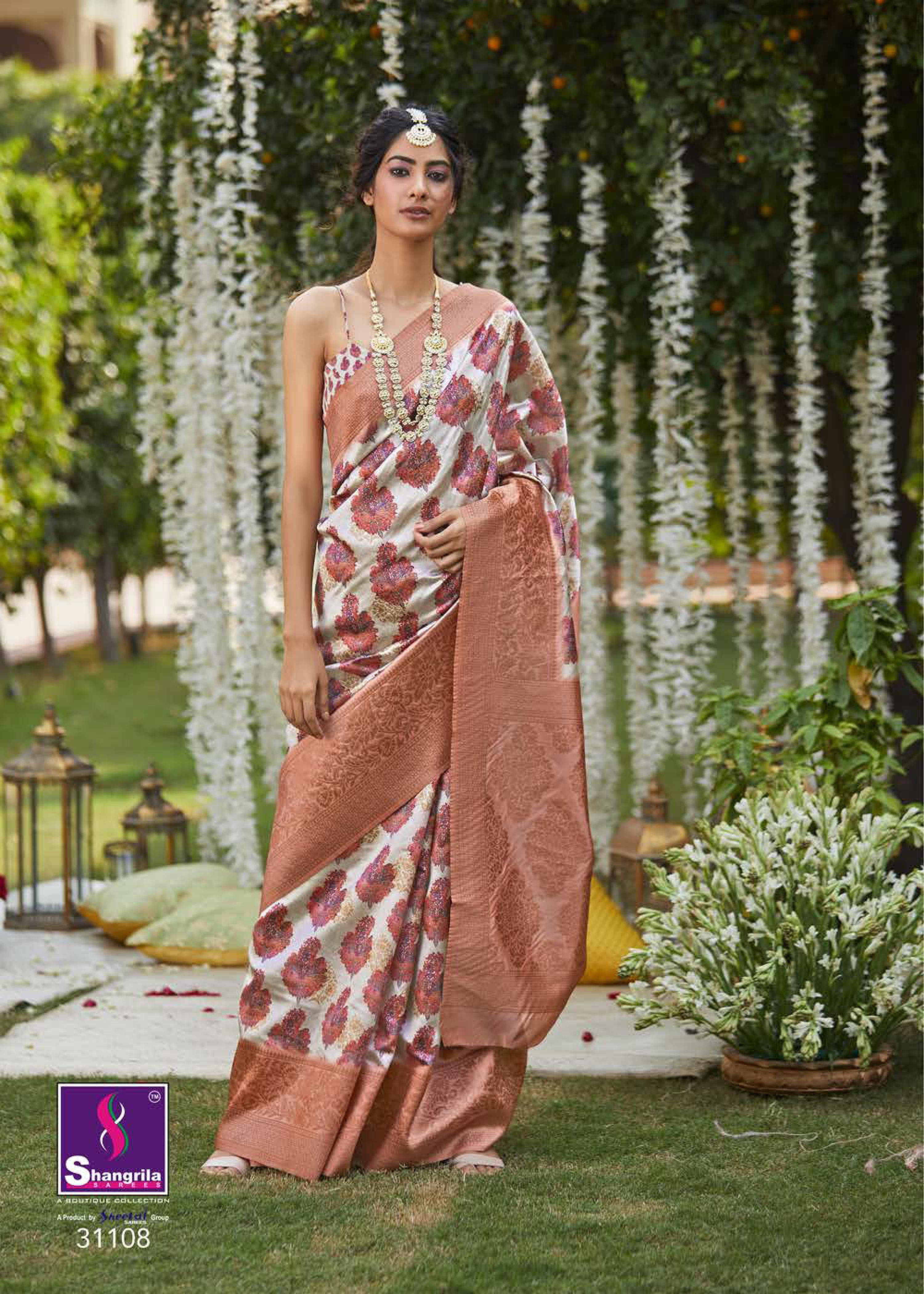 Shangrila Rich Kashmiri Digital Designer Ethnic Wear Saree Catalog