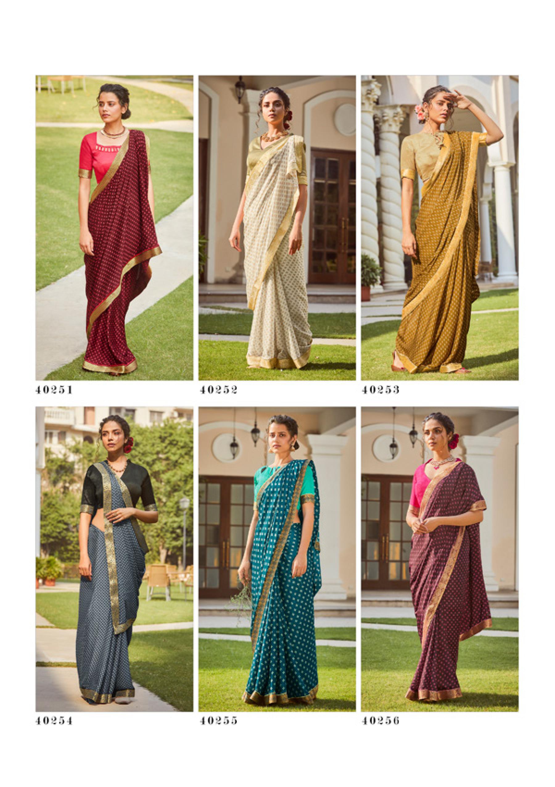 Shangrila Veronica Georgette Fancy Ethnic Wear Saree Catalog