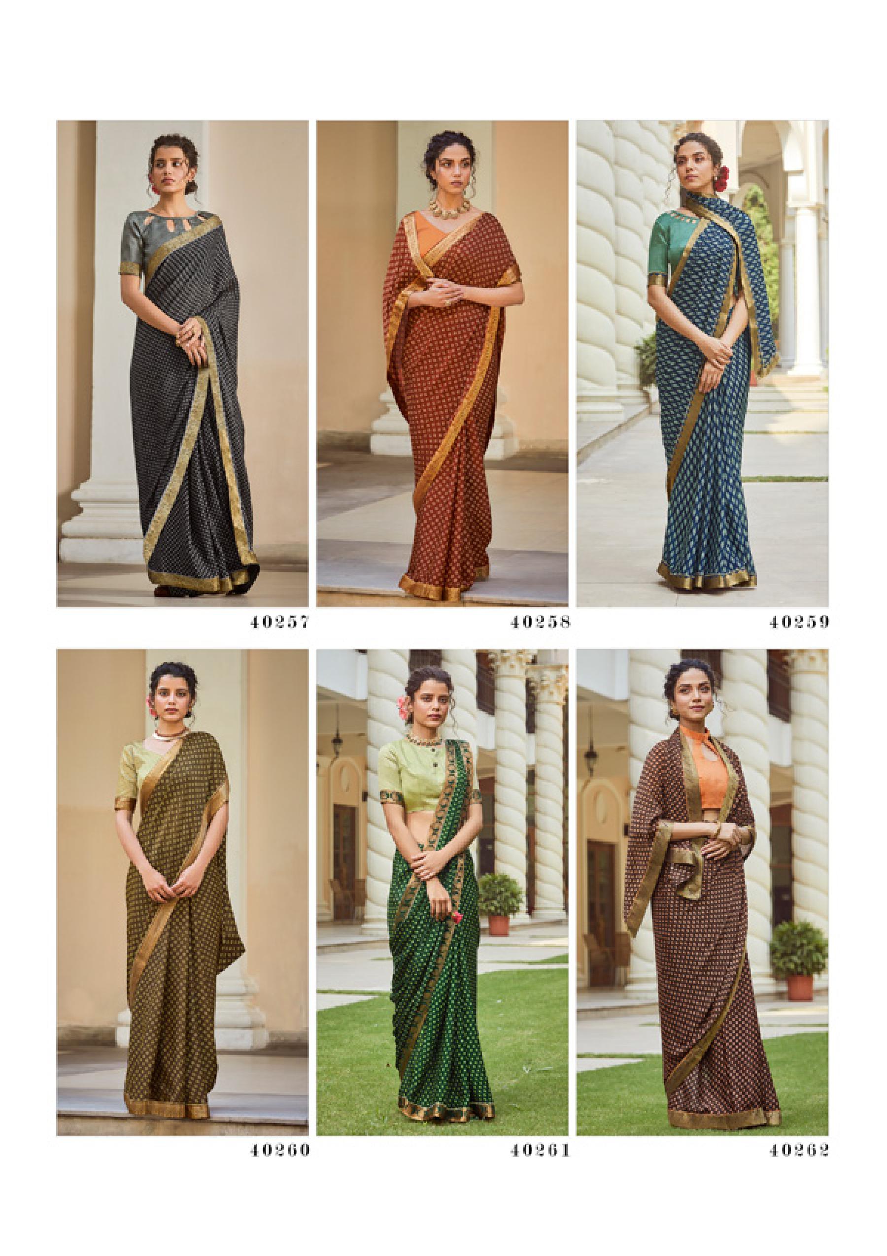 Shangrila Veronica Georgette Fancy Ethnic Wear Saree Catalog