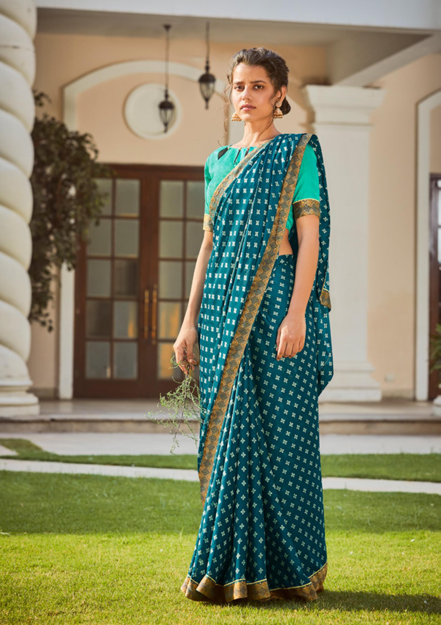 Shangrila Veronica Georgette Fancy Ethnic Wear Saree Catalog