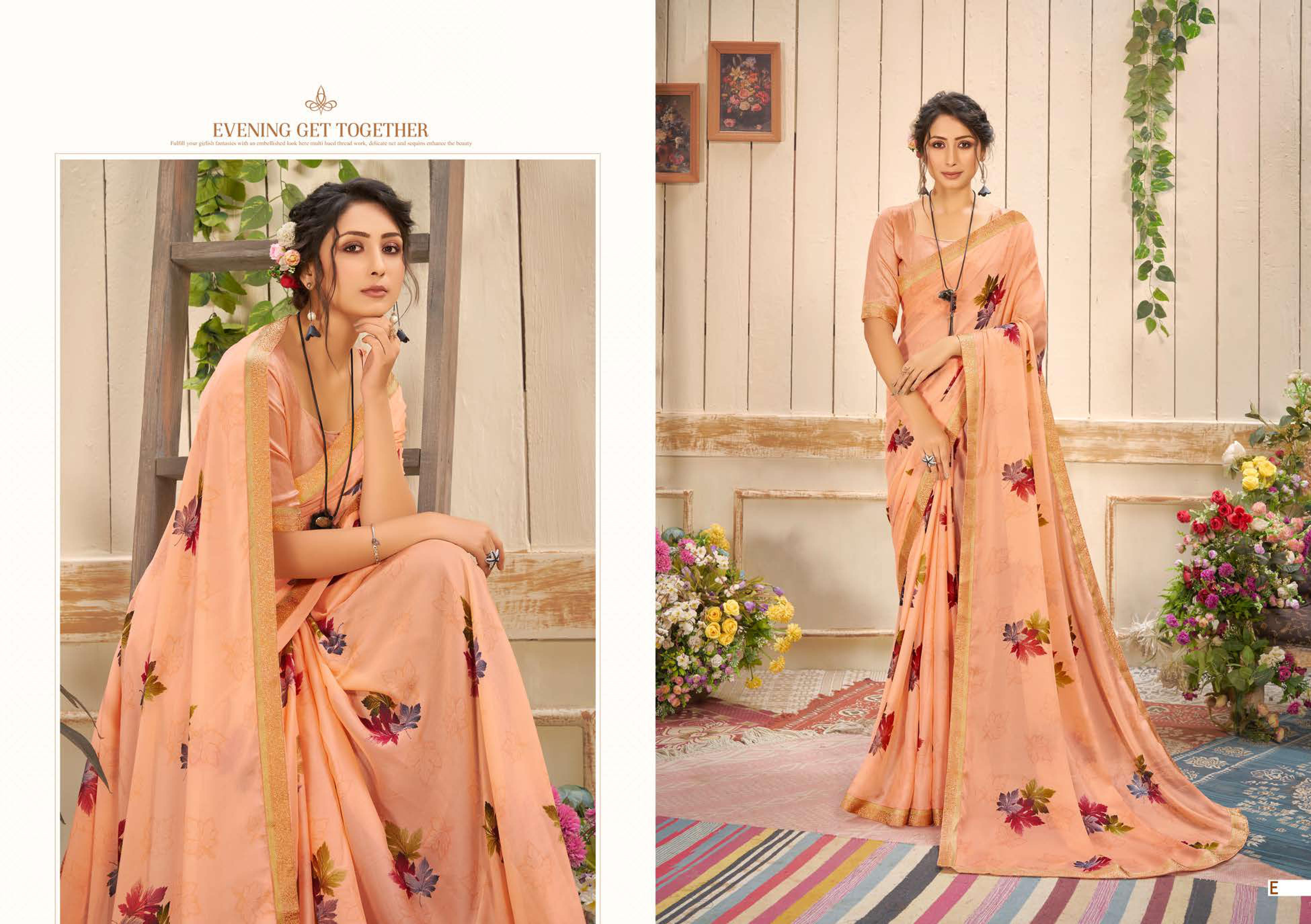 Shravya Niharika Designer Printed Casual Wear Saree Catalog