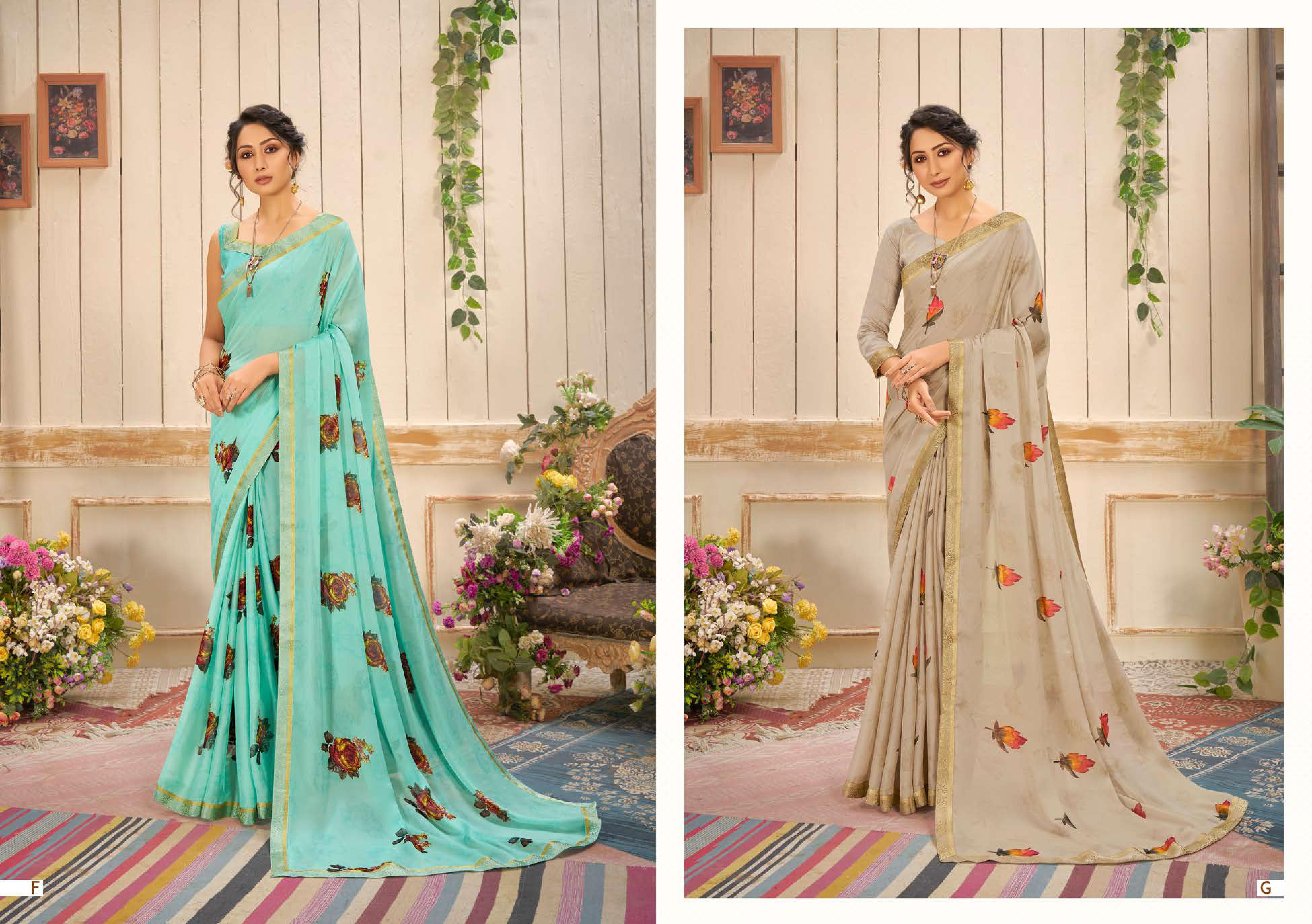 Shravya Niharika Designer Printed Casual Wear Saree Catalog