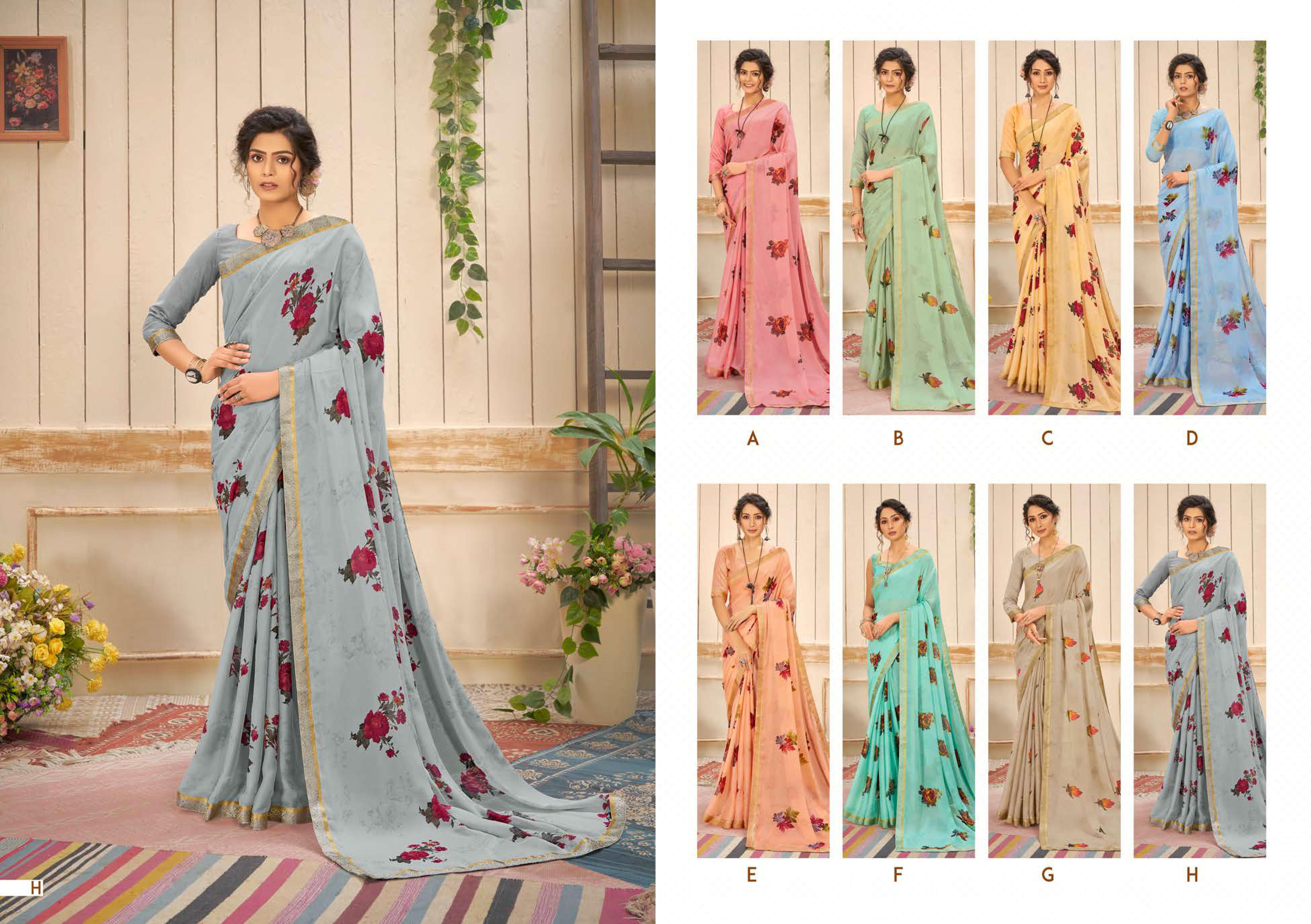 Shravya Niharika Designer Printed Casual Wear Saree Catalog