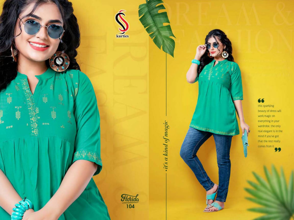 Ss Kurtis Florida Casual Wear Wester Leadies Top  Catalog