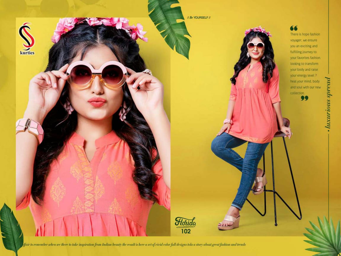 Ss Kurtis Florida Casual Wear Wester Leadies Top  Catalog