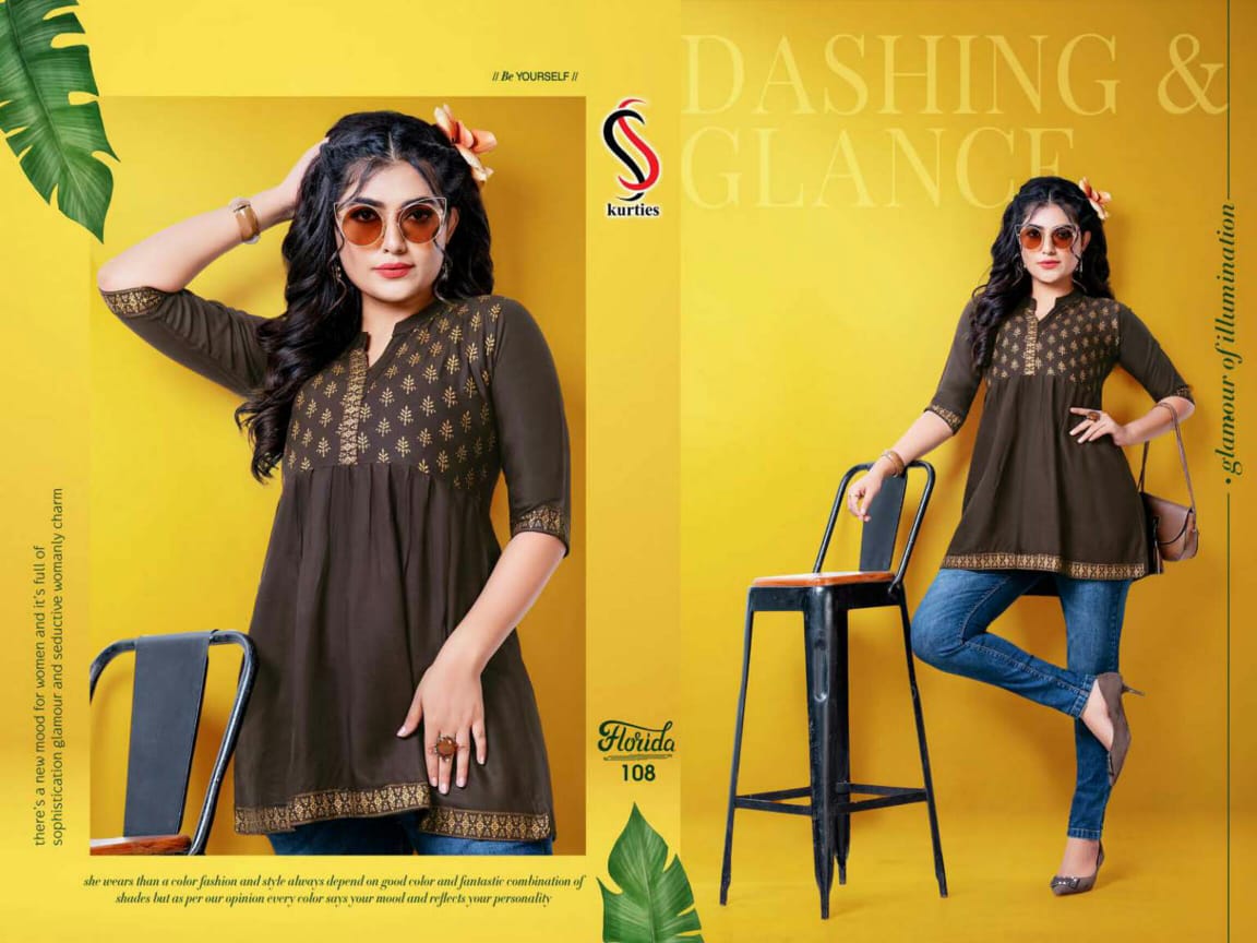 Ss Kurtis Florida Casual Wear Wester Leadies Top  Catalog