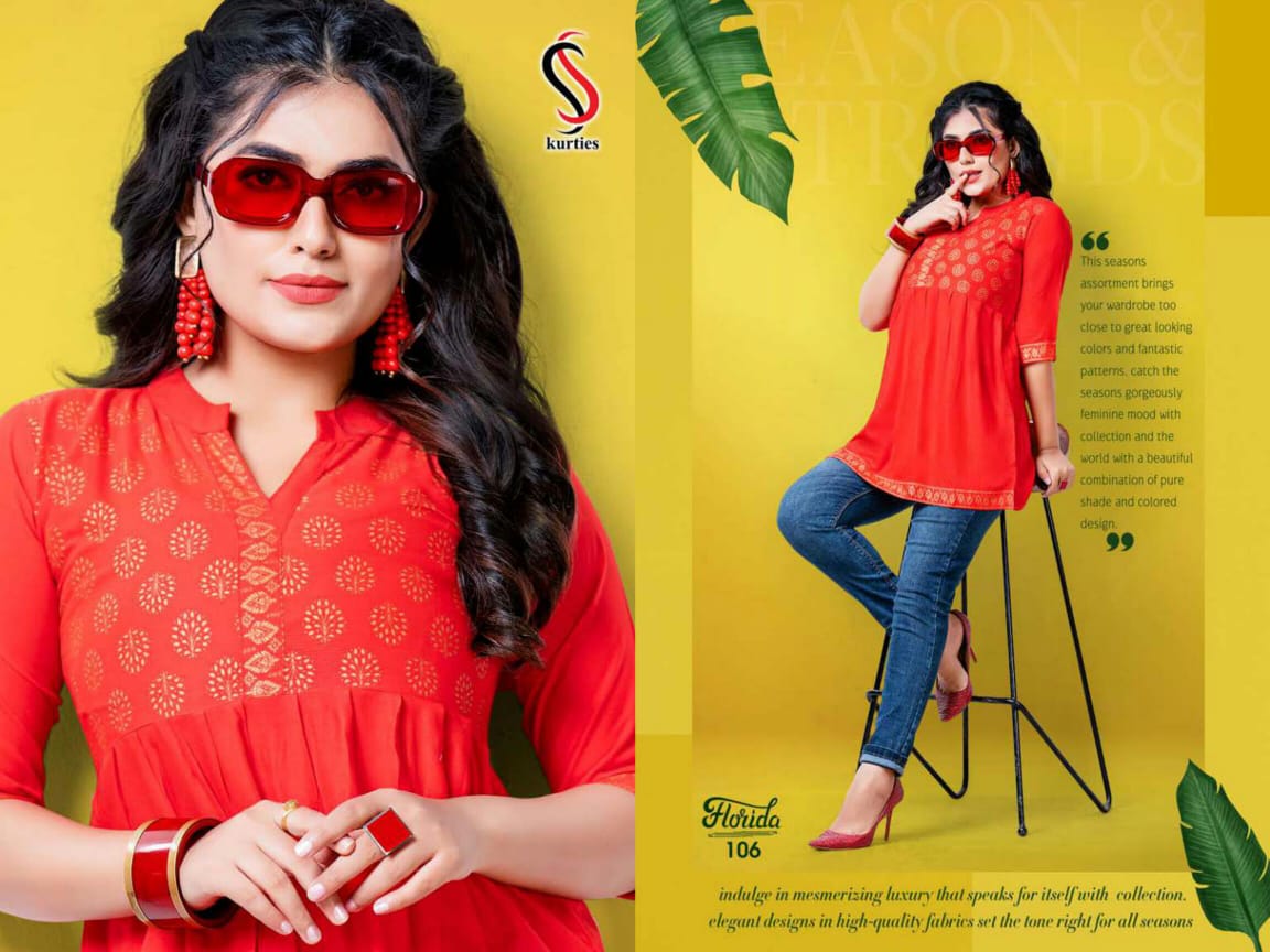 Ss Kurtis Florida Casual Wear Wester Leadies Top  Catalog