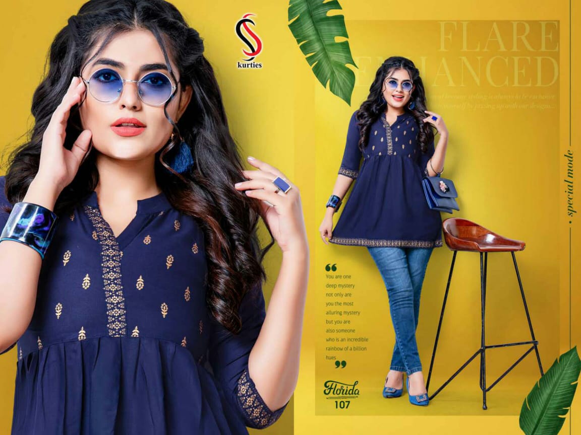 Ss Kurtis Florida Casual Wear Wester Leadies Top  Catalog