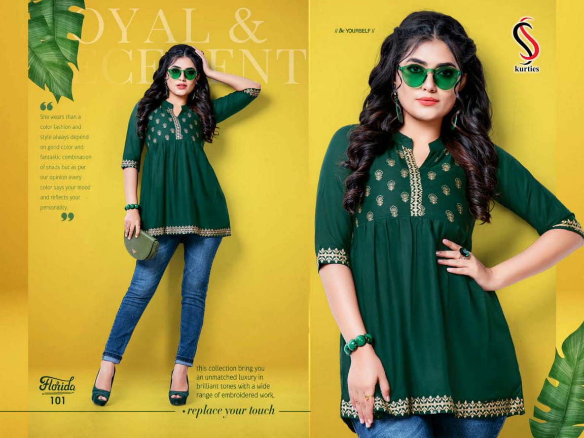 Ss Kurtis Florida Casual Wear Wester Leadies Top  Catalog