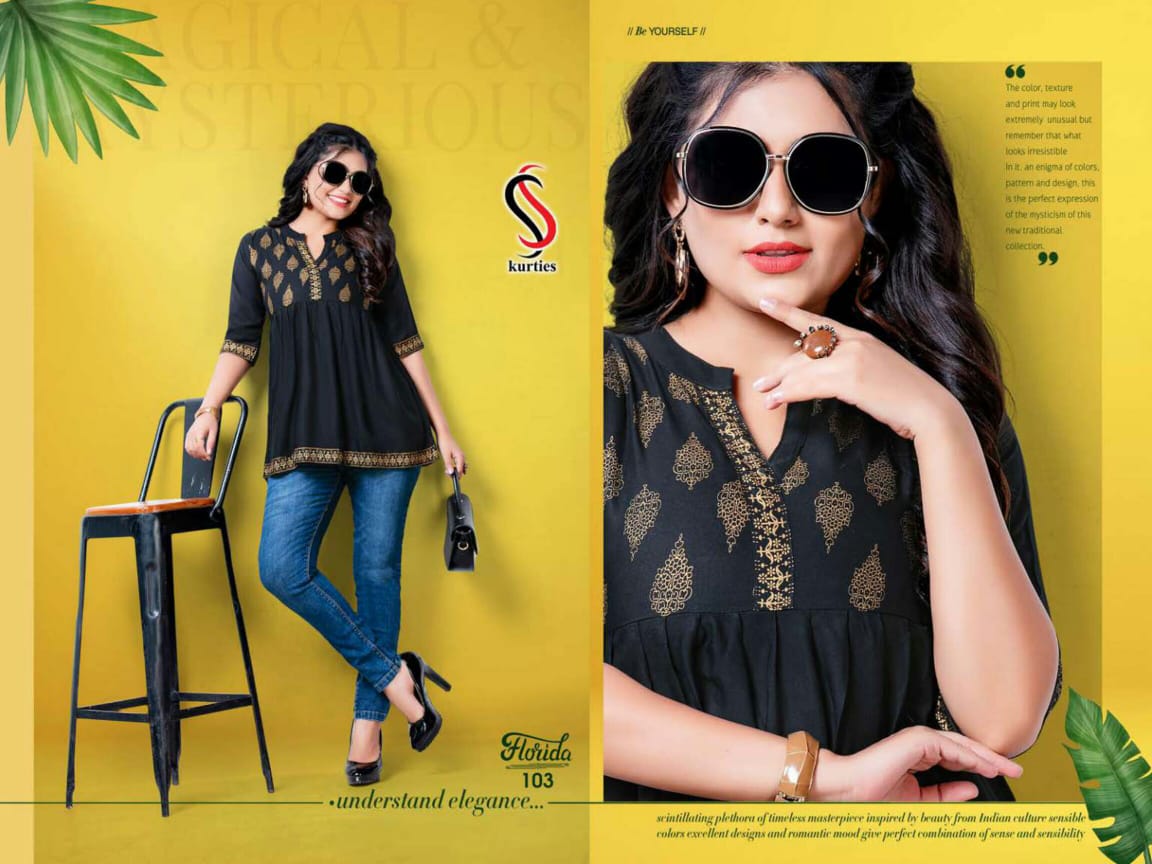 Ss Kurtis Florida Casual Wear Wester Leadies Top  Catalog