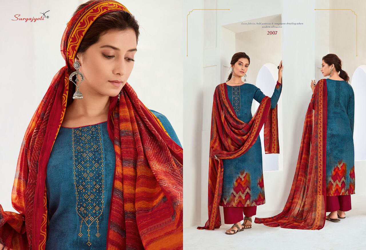 Suryajyoti Zara  Vol 2 Satin Cotton Designer Dress Material Catalog